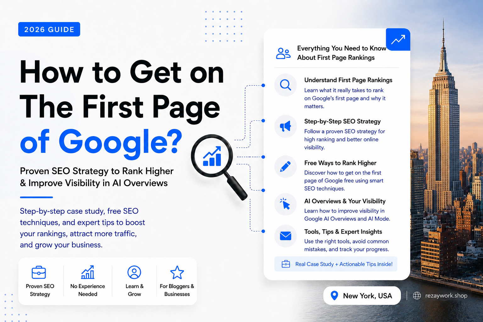 How to Get on The First Page of Google