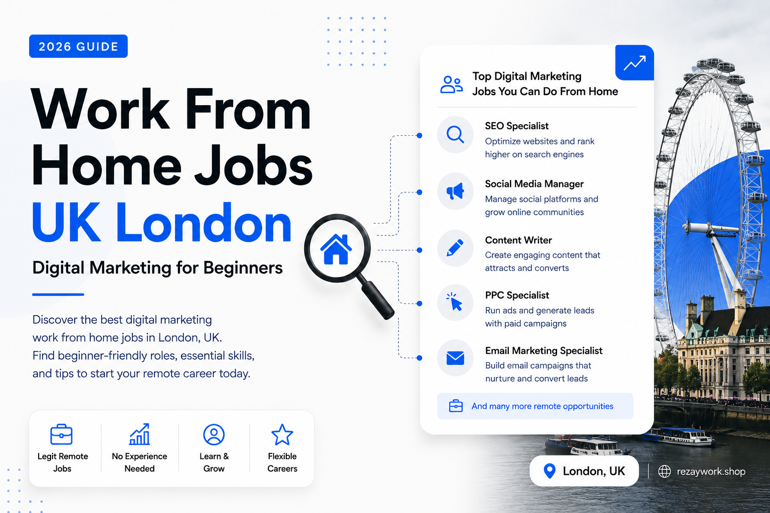 Work From Home Jobs UK London Digital Marketing for Beginners